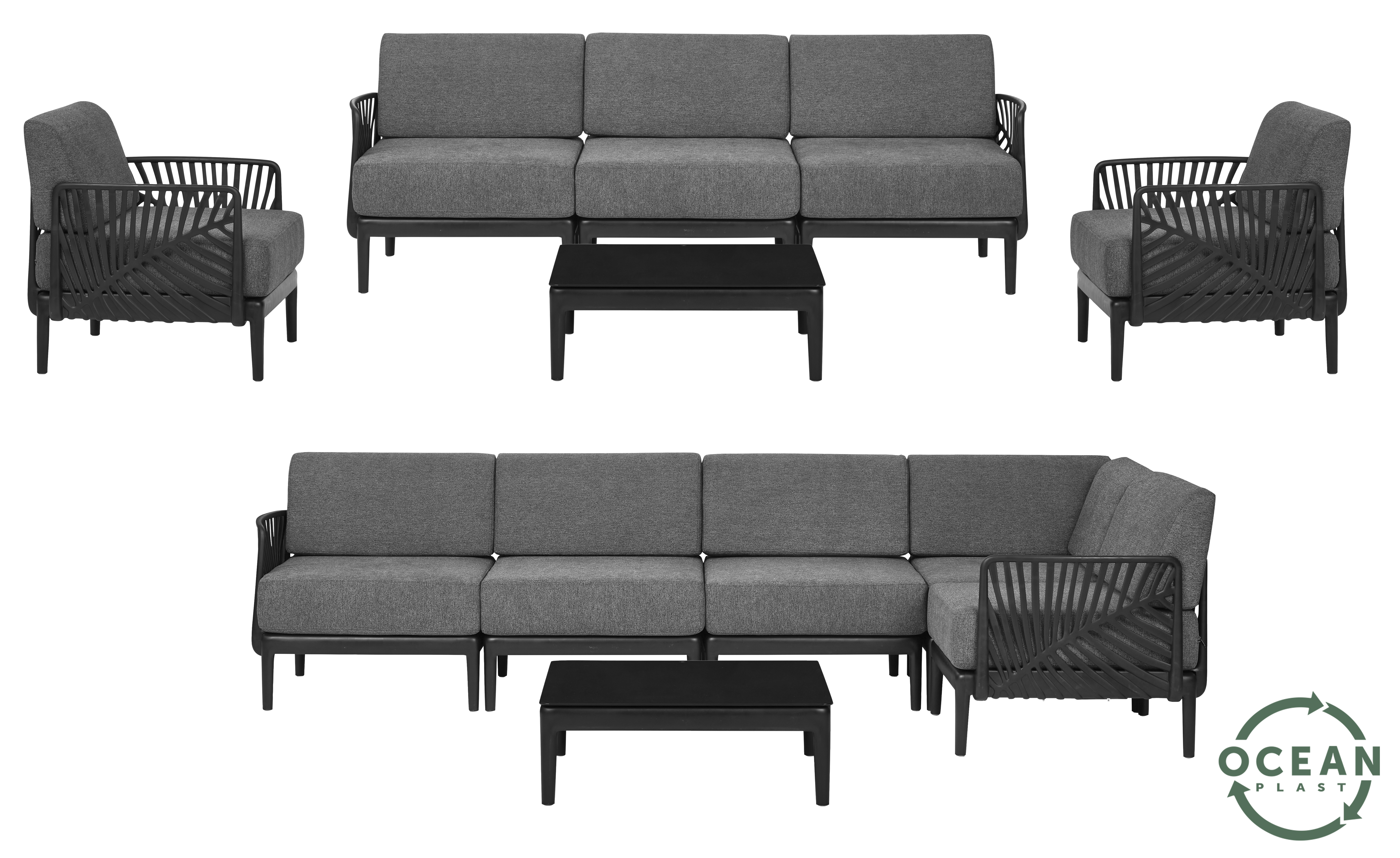 SOFASÆT 6 DELE M/HYNDER