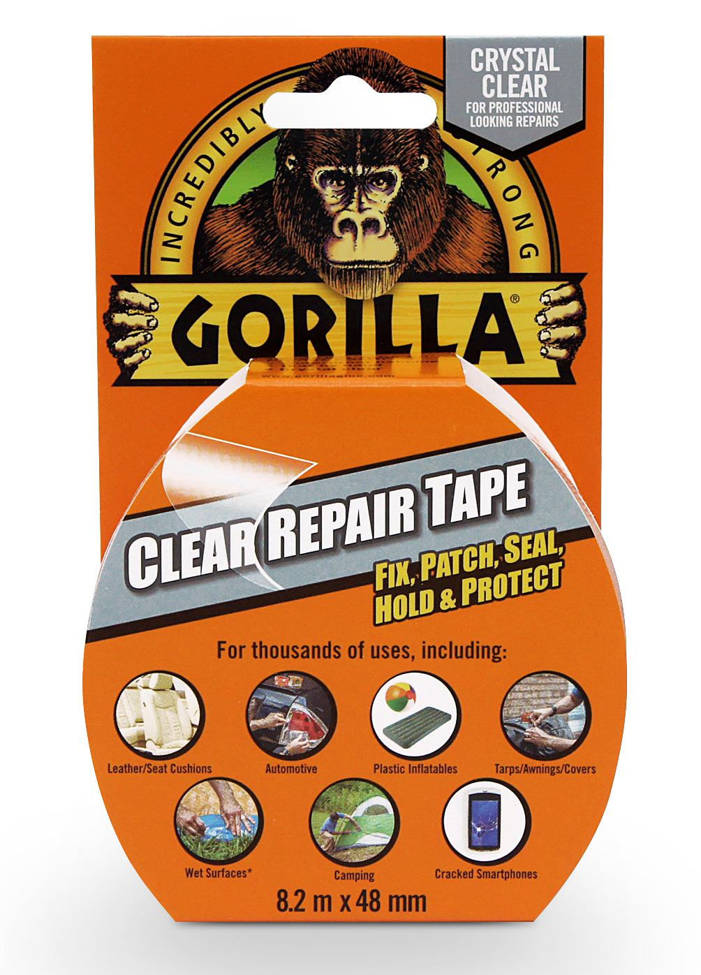 TAPE REPAIR CLEAR 8,2M X 48MM GORILLA