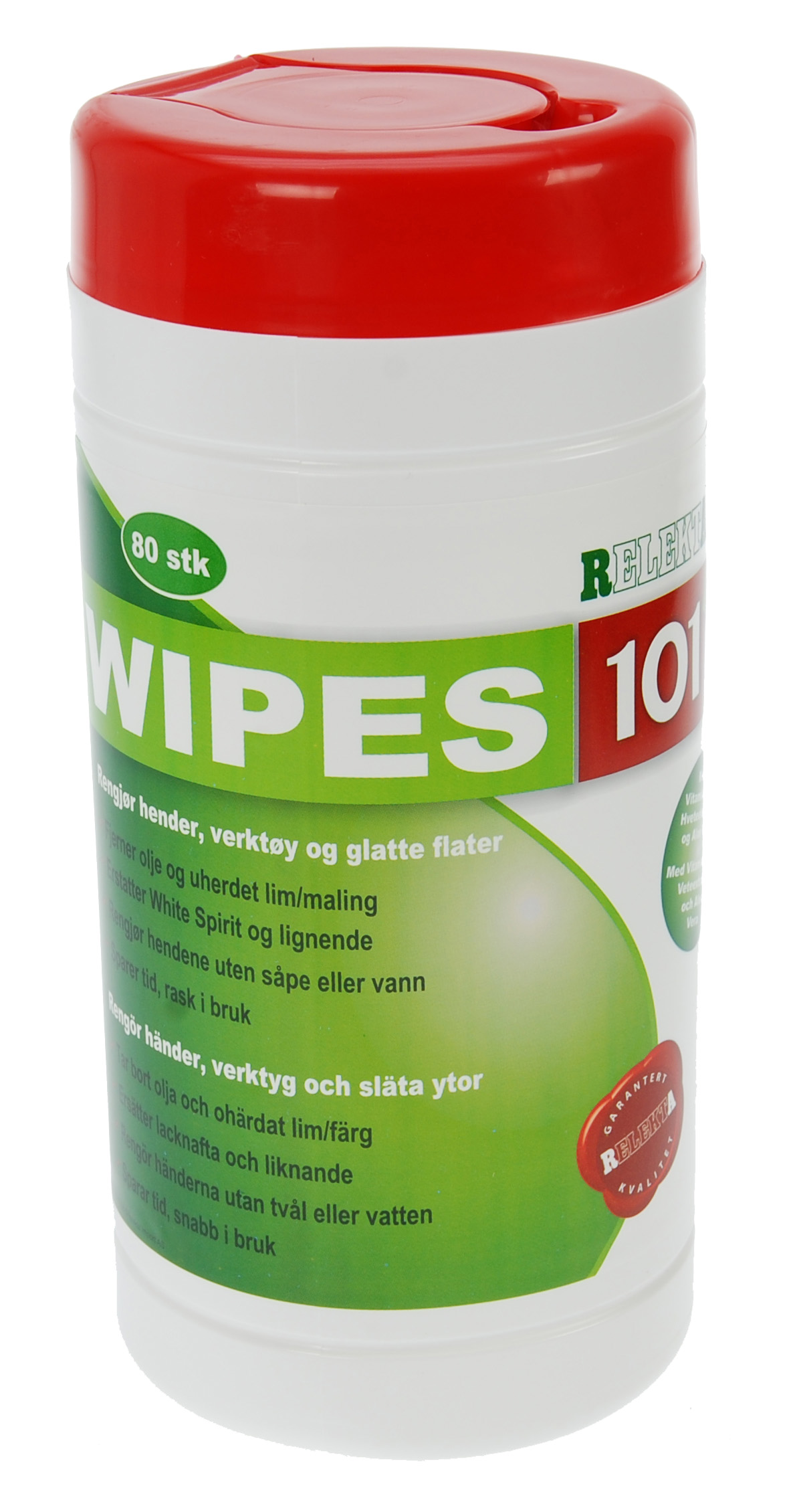WIPES 101 80 KLUTER 20X28CM HVIT