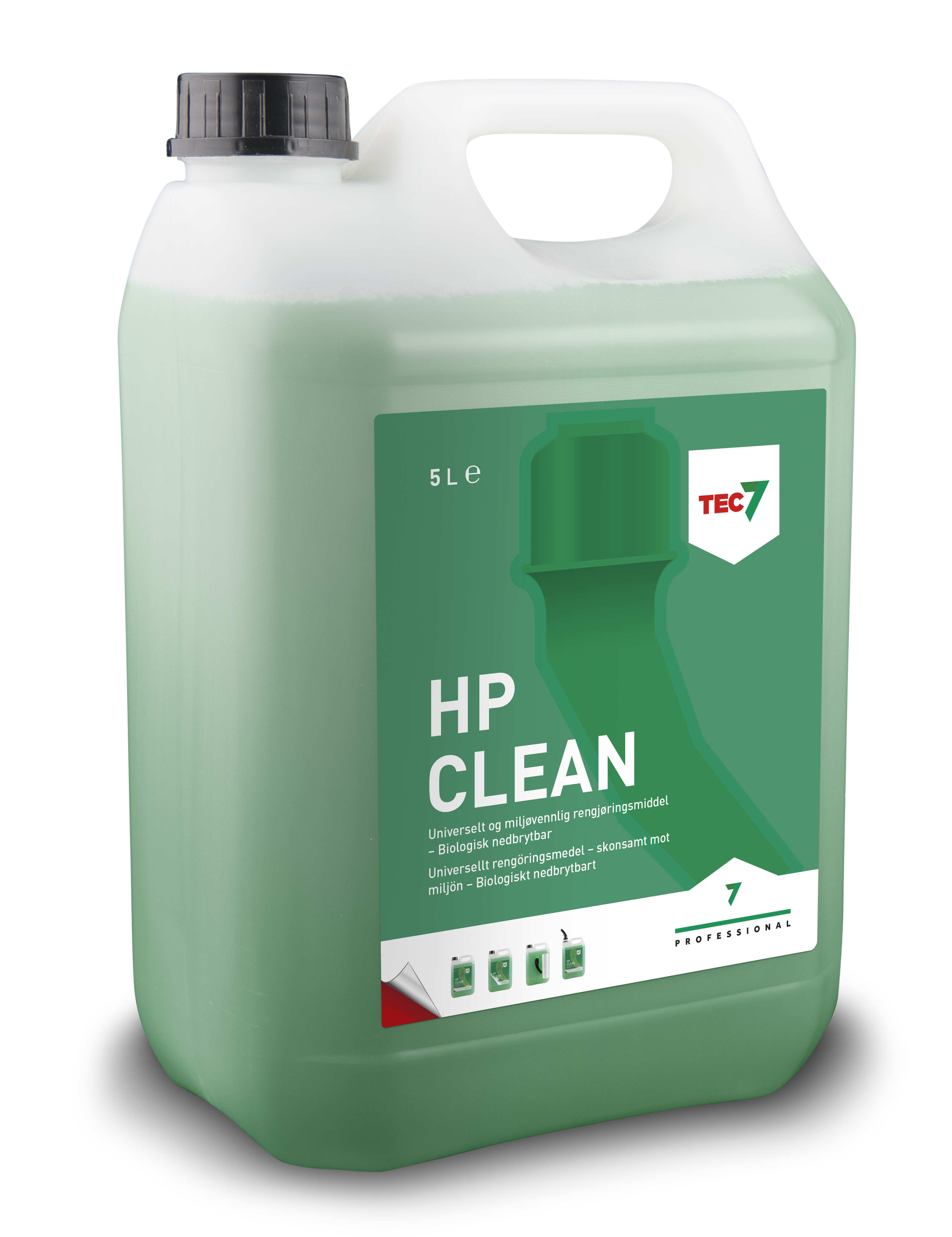 RENGJØRINGSMIDDEL TEC7 HP CLEAN 5 LITER
