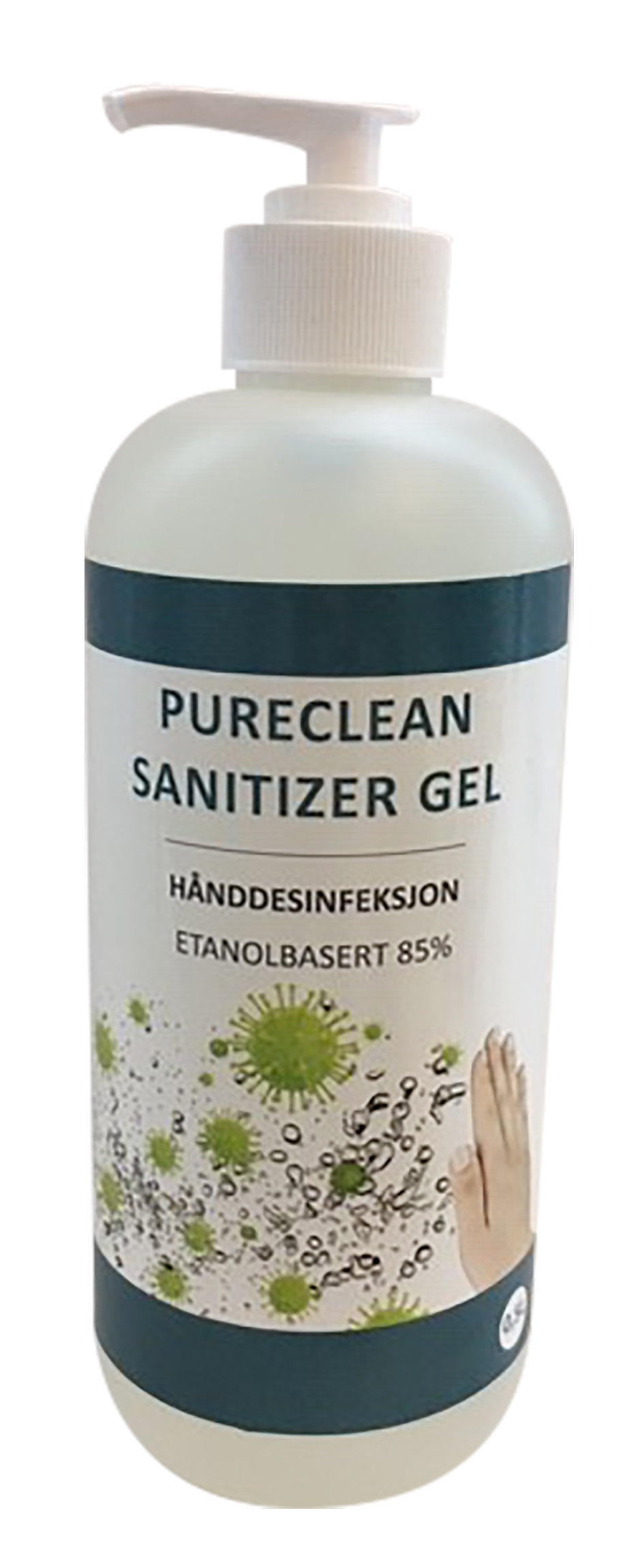 HÅNDDESINFEKSJON 500ML GEL 85% PURECLEAN