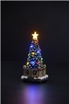 CHRISTMAS TREE W/17LED H22CM W/MUSIC F/BATTERY