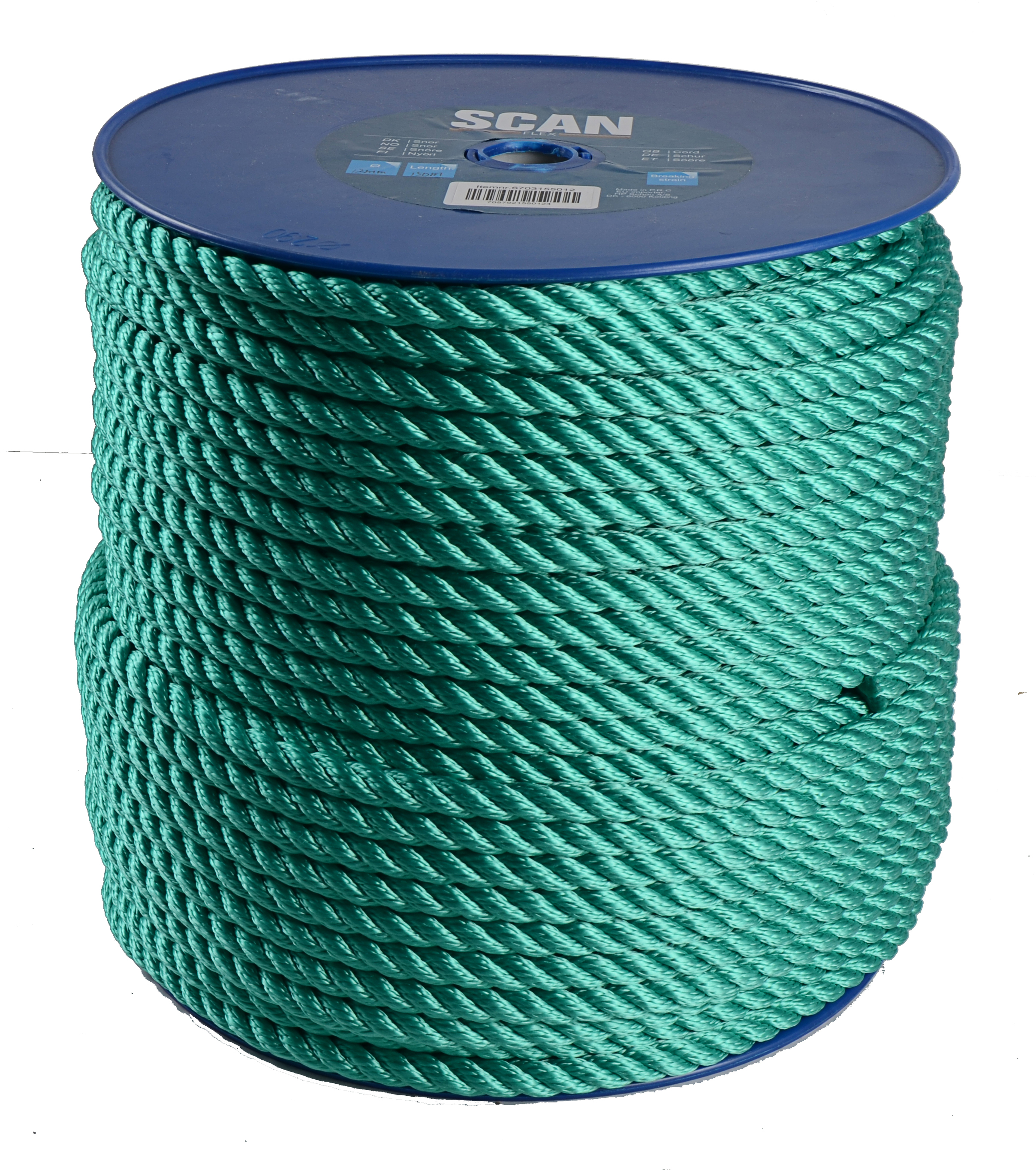 TAU GRØNN PP MULTIFILAMENT MYK 16MM 80M