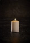 BLOCK CANDLE W/3D LED FLAME Ø7.5 H10CM