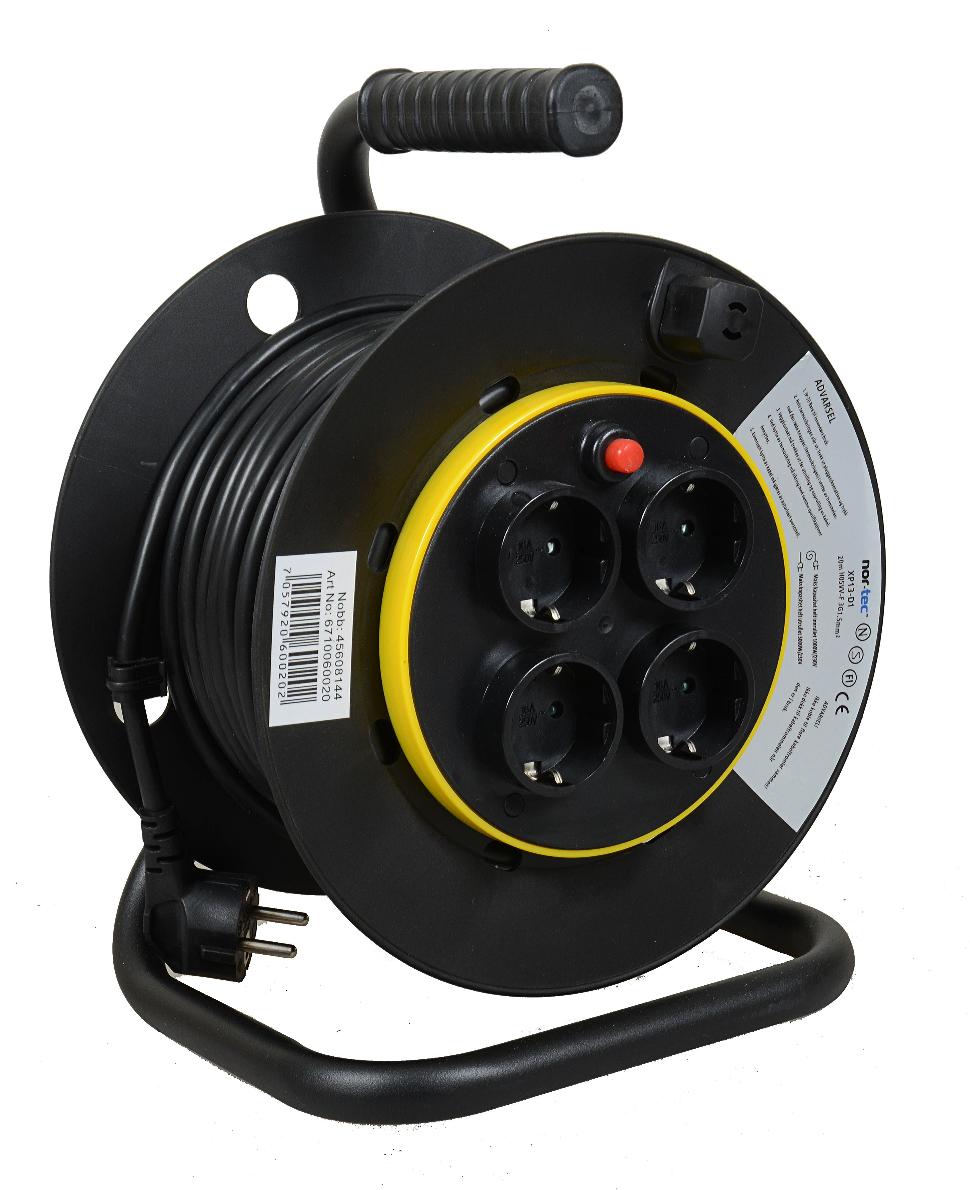KABELTROMMEL 20M 3X1,5M² IP20 ANTI TWIST