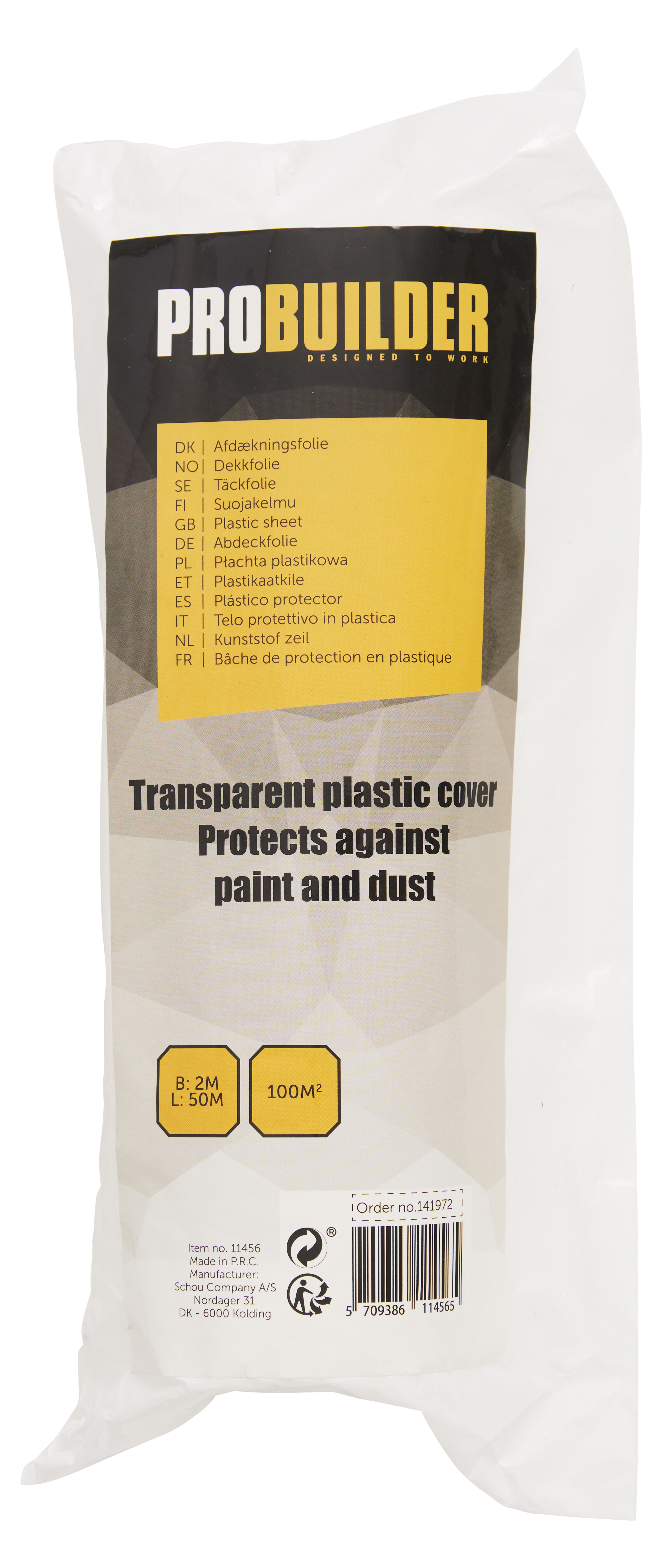 PLASTIC SHEET 2X50M
