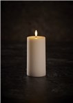 BLOCK CANDLE W/3D LED FLAME Ø7.5 H15CM