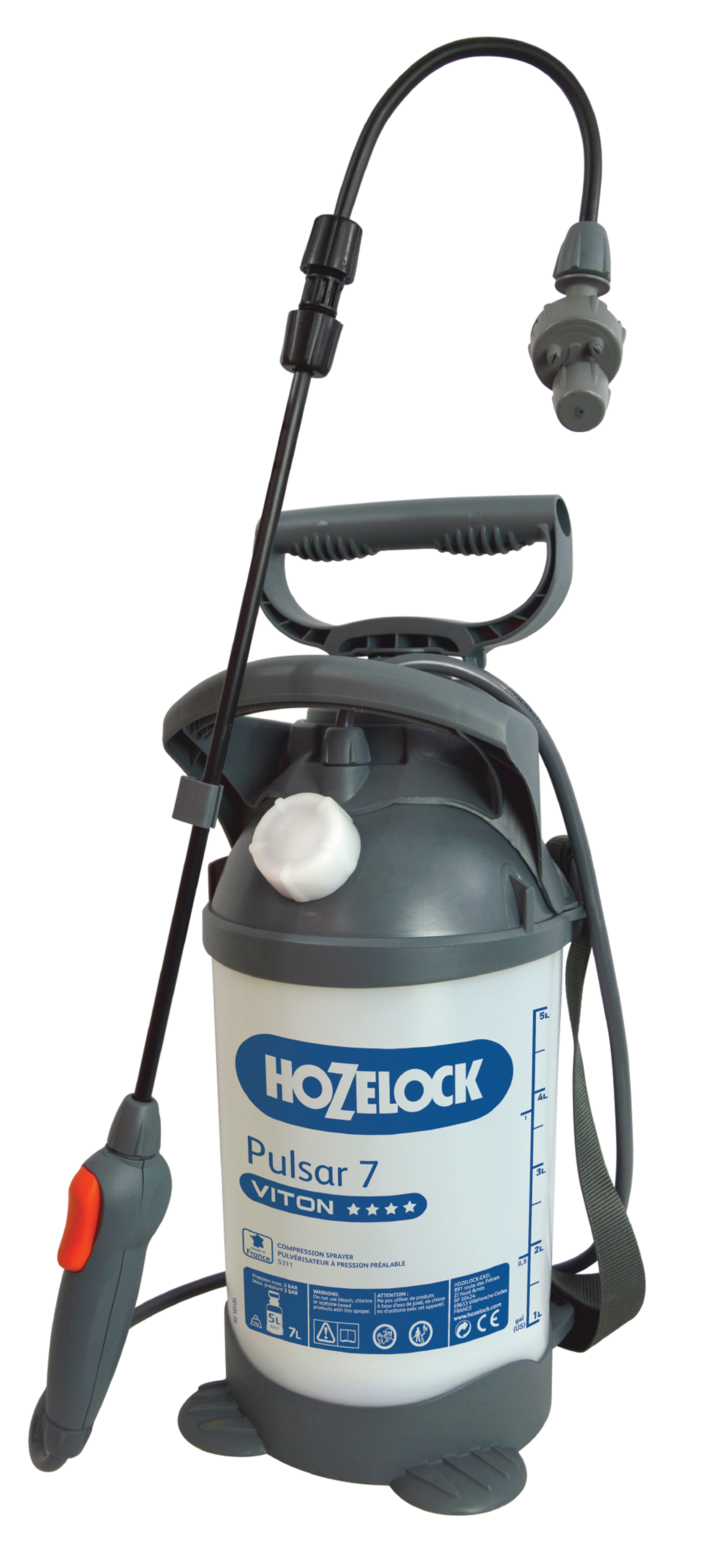 TRYKKSPRØYTE 7L VITON HOZELOCK